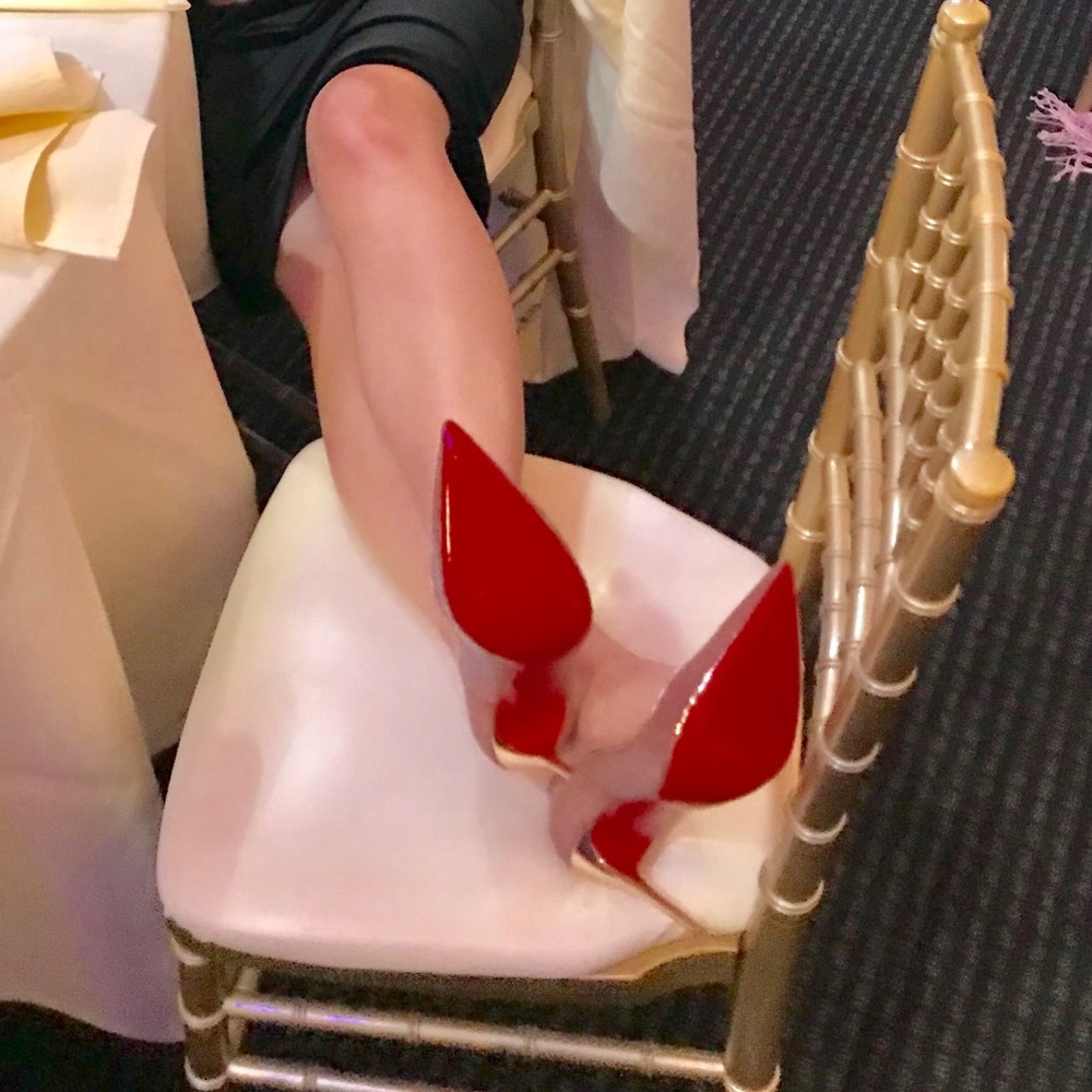 Rose Gold Christian Louboutin Stilettos - Picture 2 of 2